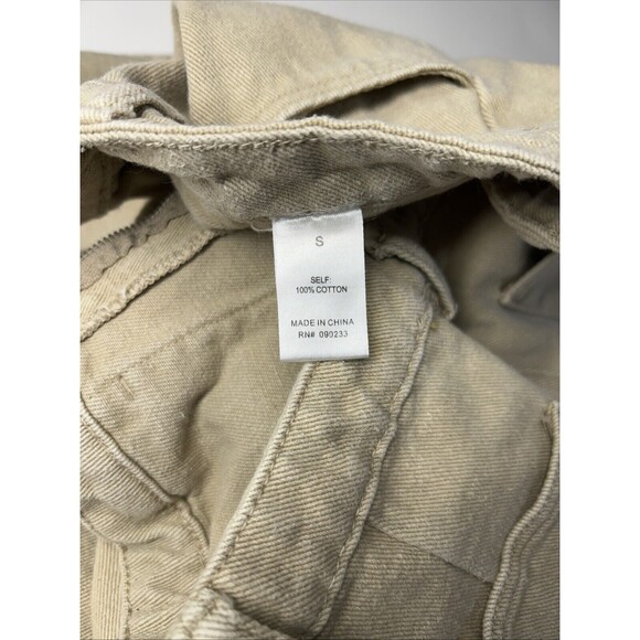 Pacsun Cargo Pants Womens Size Small 29x27 Wide Leg Baggy Taupe Skater Y2K - Picture 6 of 8